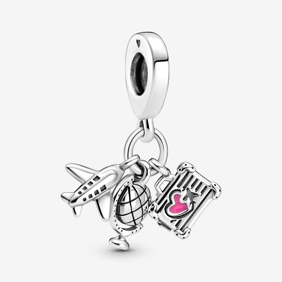 Charm Colgante Avion, Globo y Maleta