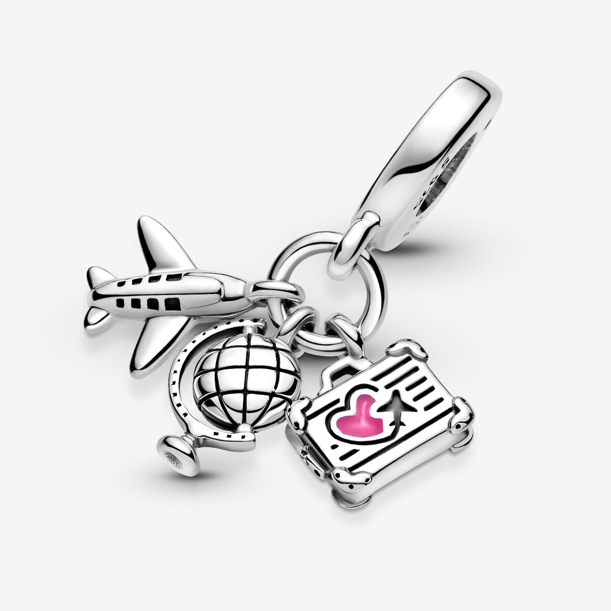 Charm Colgante Avion, Globo y Maleta