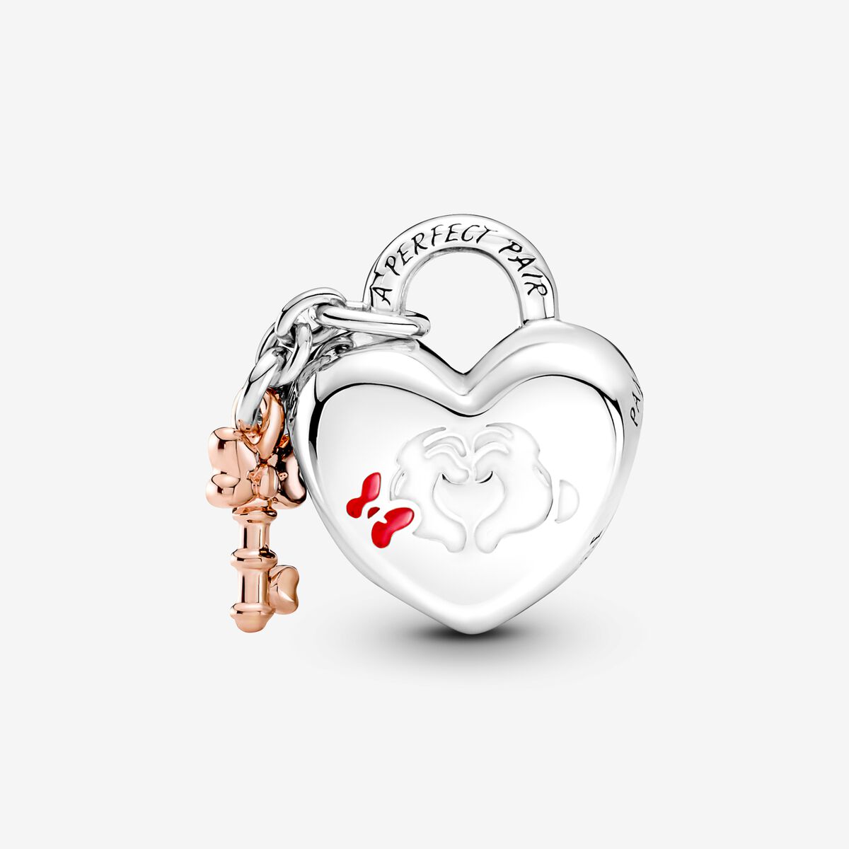 Charm Candado Mickey Y Minnie Mause Disney