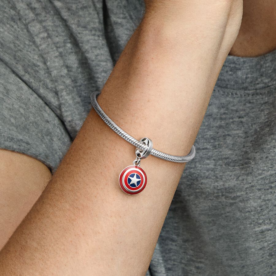 Charm Colgante Escudo Capitan America Los Vengadores Marvel