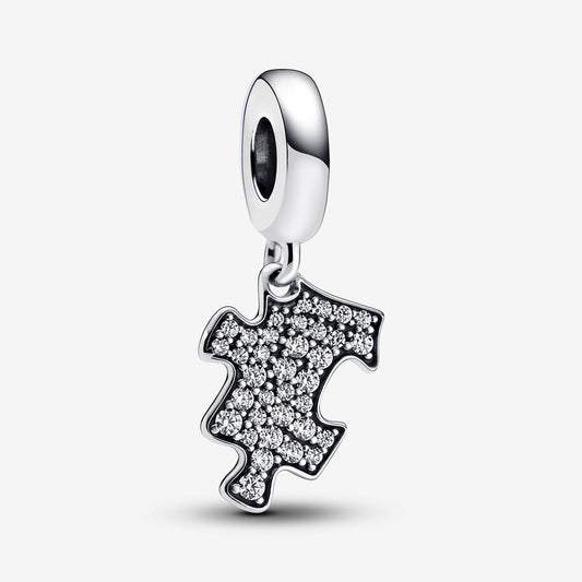 Charm Colgante Pieza De Puzzle Brillante