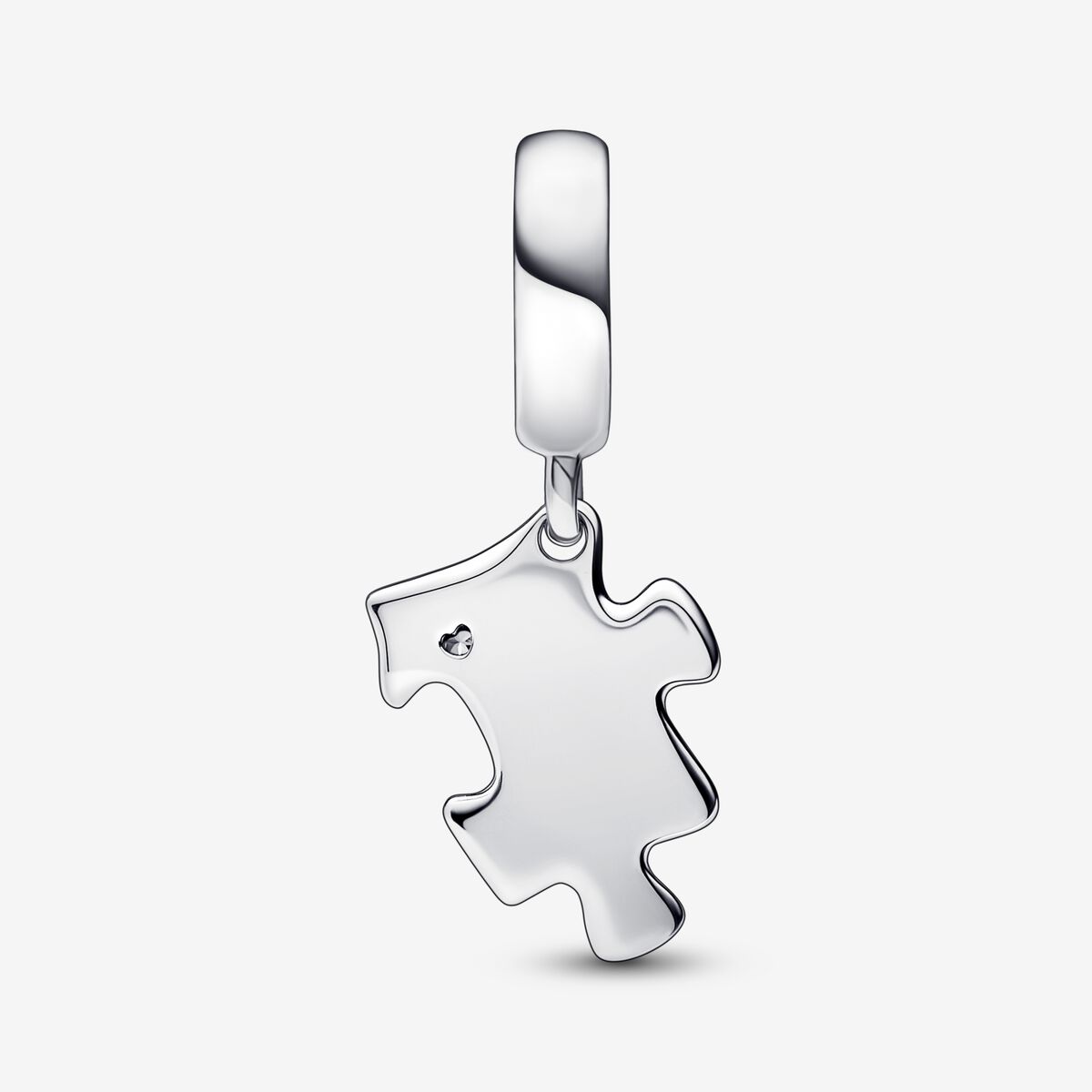 Charm Colgante Pieza De Puzzle Brillante