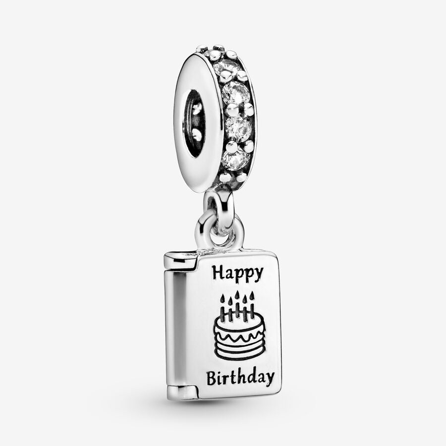 Charm Colgante Tarjeta De Cumpleaños