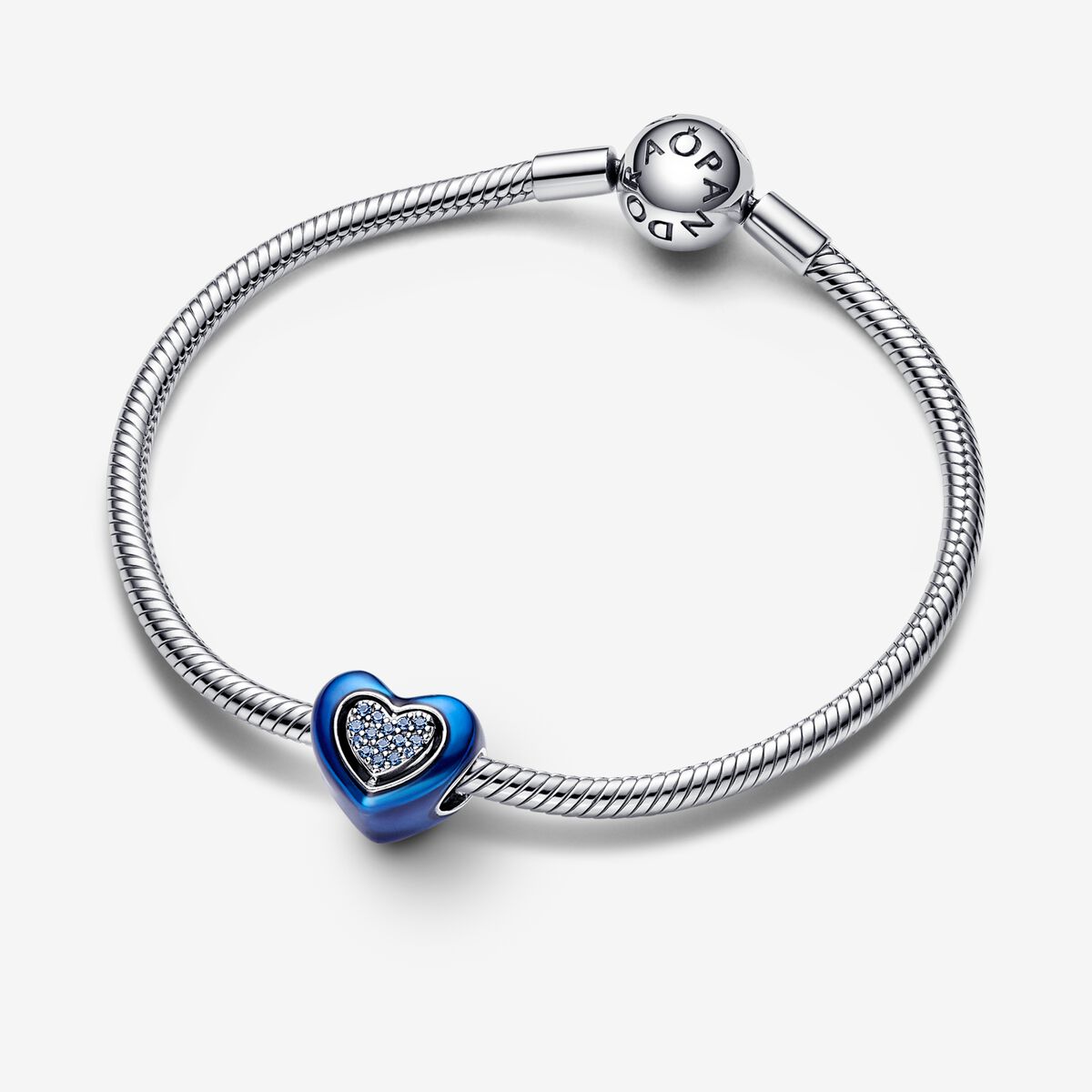 Charm Corazon Giratorio Azul