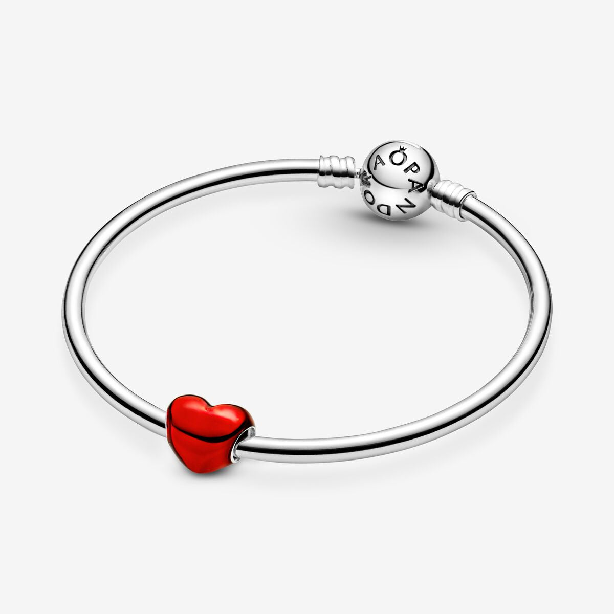 Charm Corazon Rojo Metalico