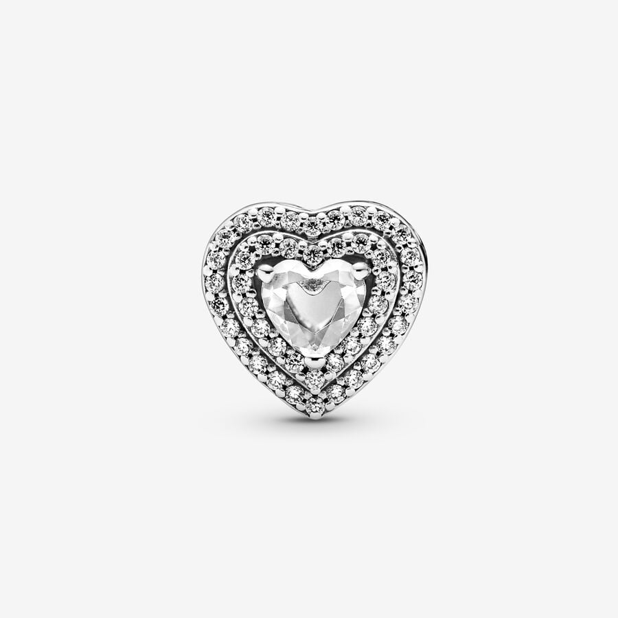 Charm Corazones Brillantes Nivelados