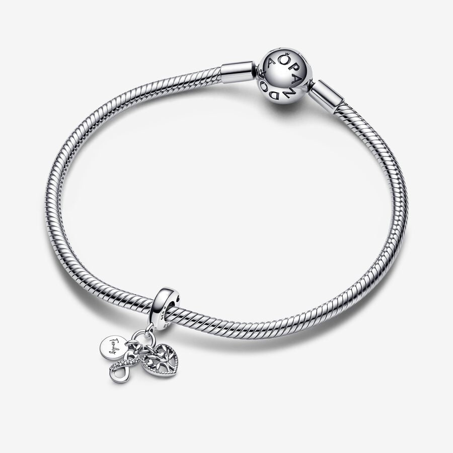 Charm Colgante Triple Infinito Familia